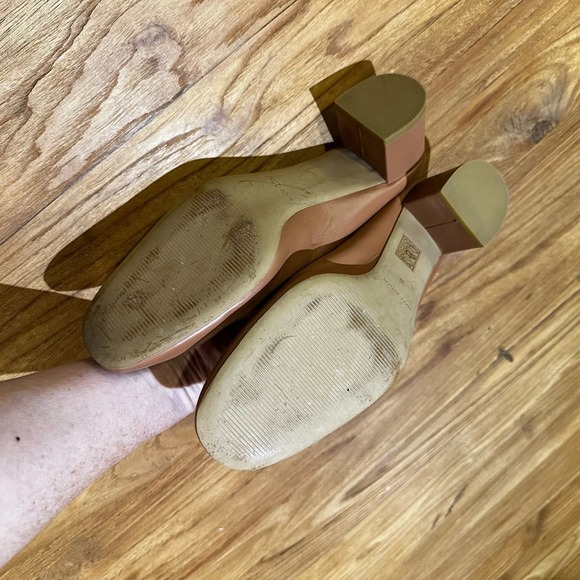 Everlane Women’s Tan Leather Day Heel Slip On Mule Minimalist Neutral - Picture 9 of 10